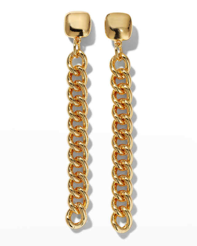 Gold Links Drop Earrings