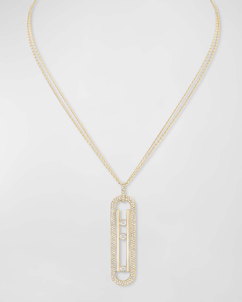 Move 10th Anniversary 18K Yellow Gold Long Necklace
