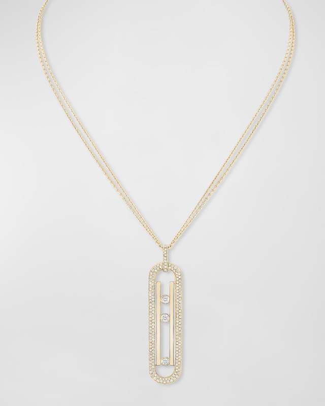 Move 10th Anniversary 18K Yellow Gold Long Necklace