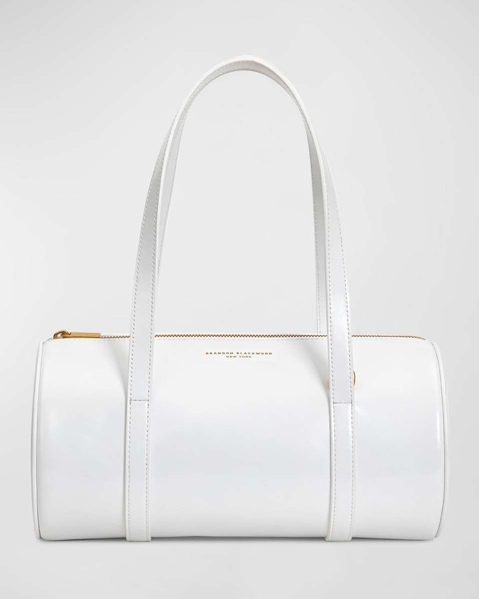 Large Duffel Leather Shoulder Bag