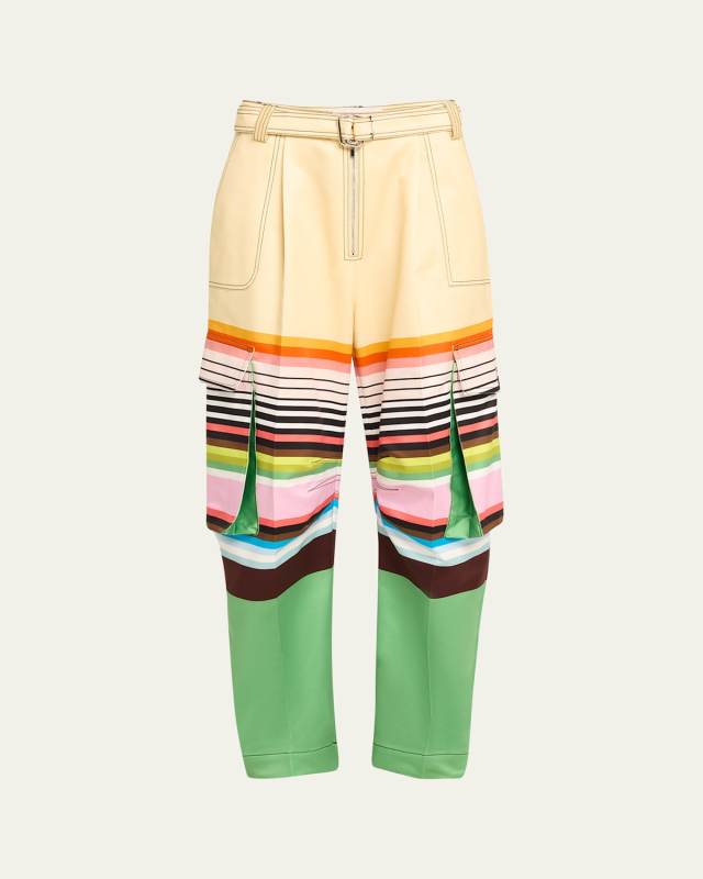 Cassette Striped Cargo Pants