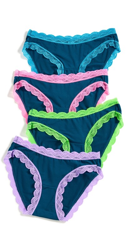 Stripe & Stare The Original Knicker 4 Pack Midnight Neon