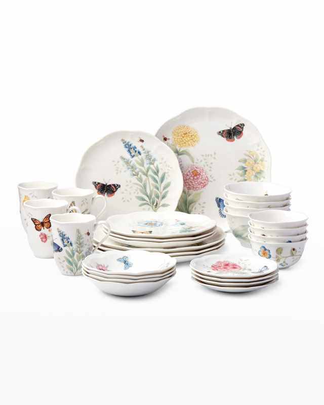 28-Piece Butterfly Meadow Dinnerware Set