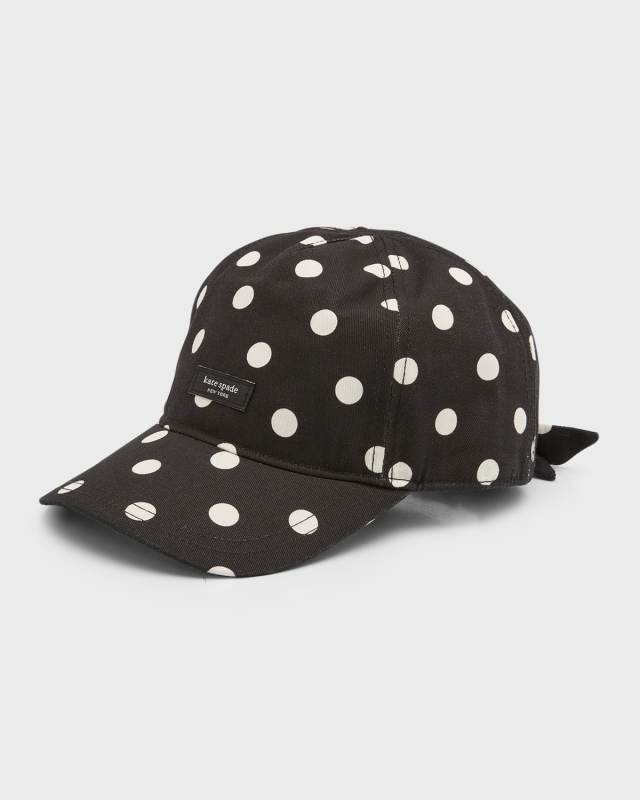 spaced picture polka-dot bow baseball cap