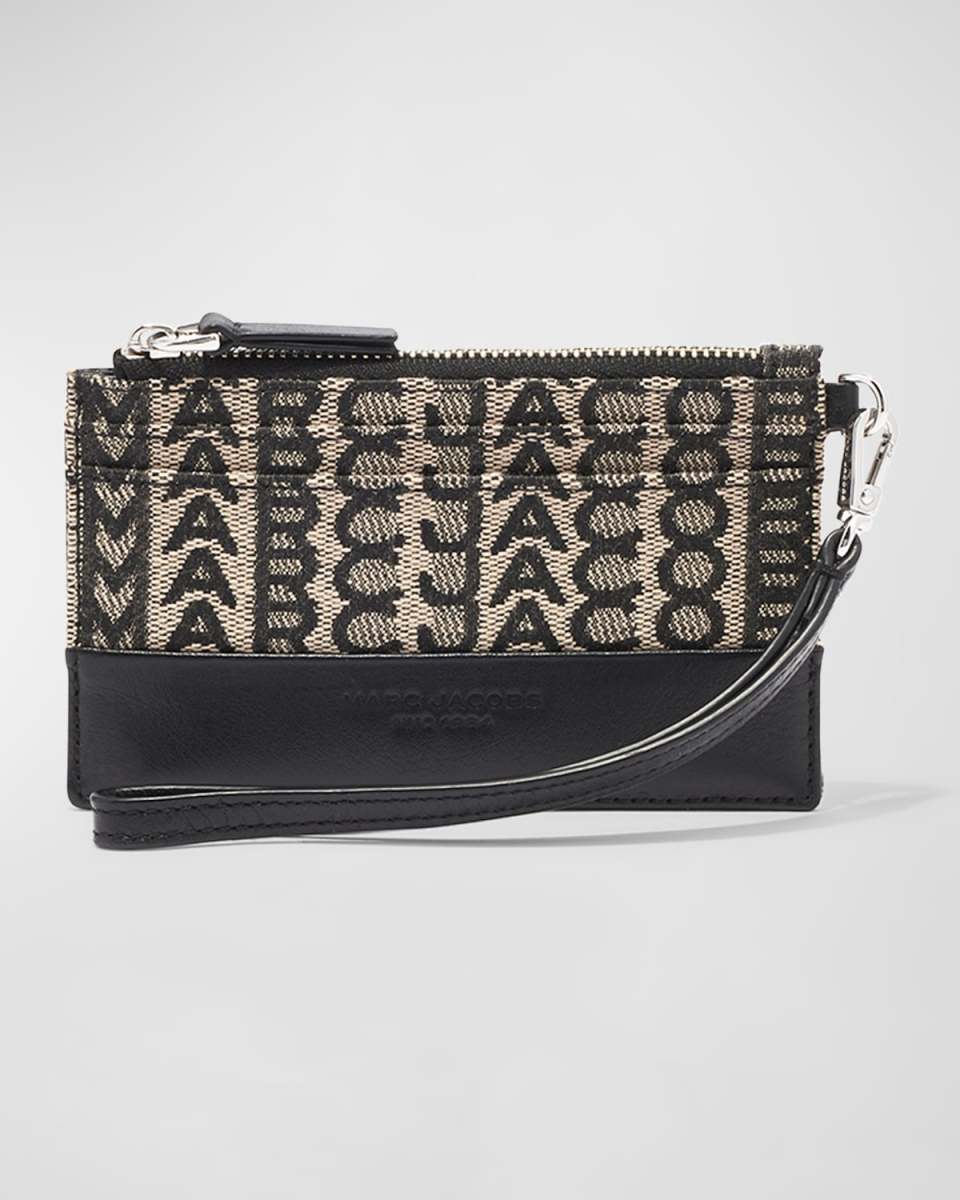 The Monogram Top Zip Wristlet