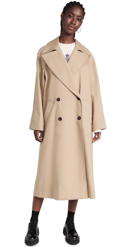 Róhe Classic Trench Coat Khaki