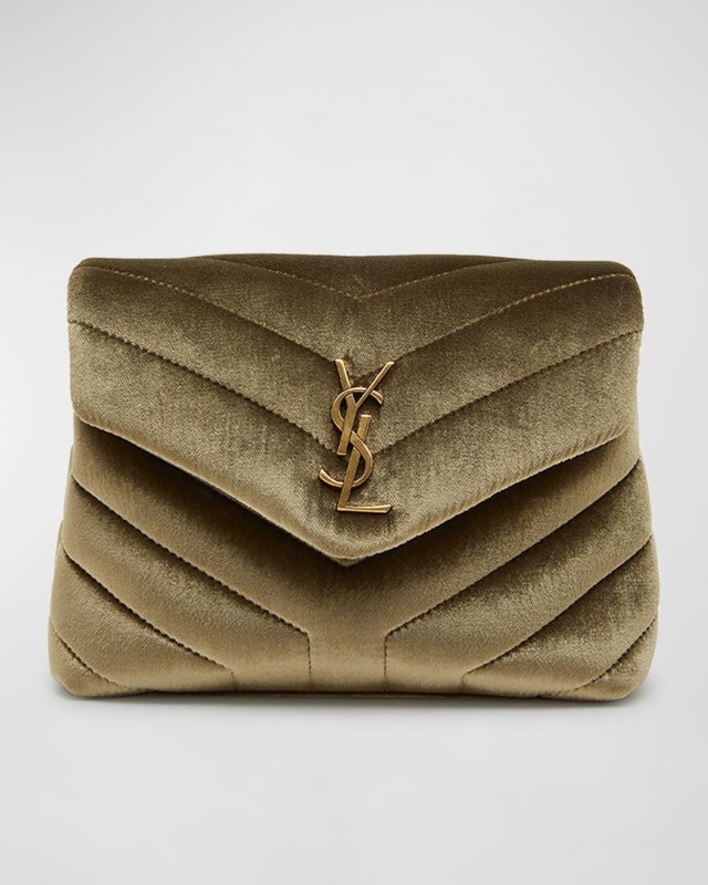 Loulou Toy YSL Crossbody Bag in Quilted Velvet