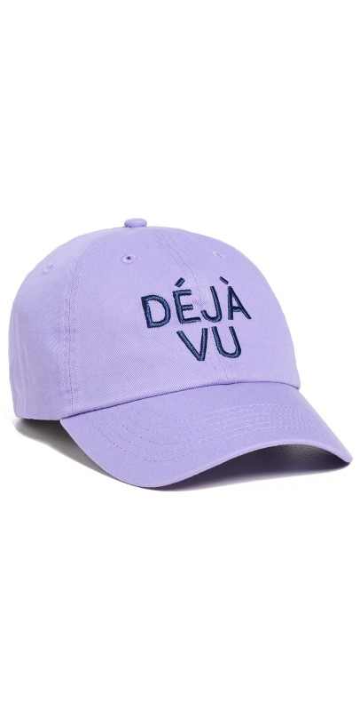 Clare V. Baseball Hat Lilac w/ Navy