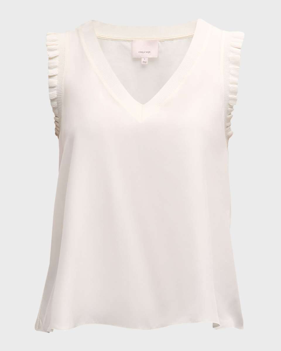 Lenore V-Neck Sleeveless Top