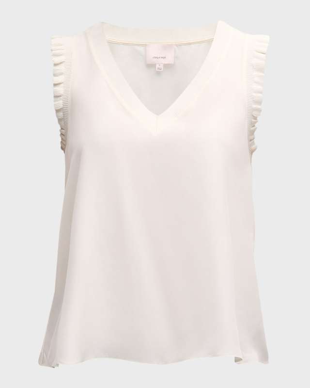 Lenore V-Neck Sleeveless Top