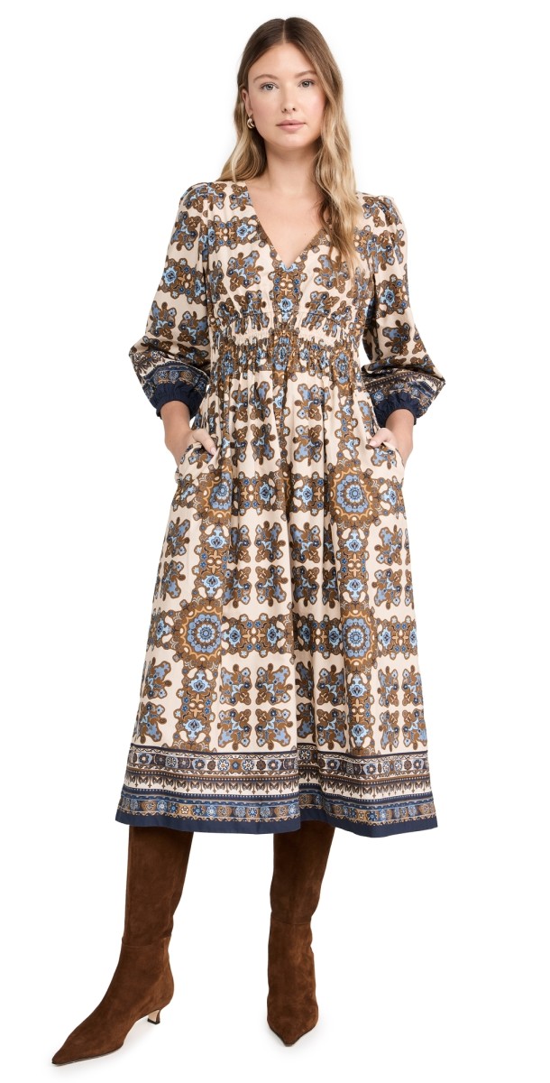 Cara Cara Ginger Dress Stonewash Rita Tile