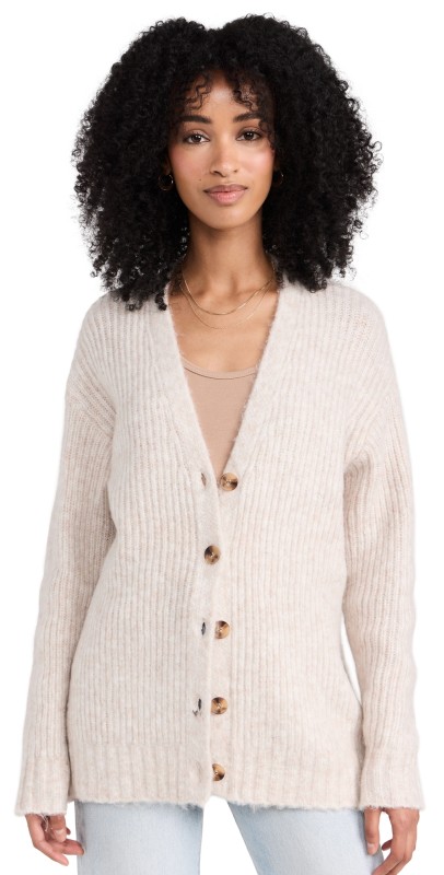 Z Supply Josie Cardigan Light Oatmeal Heather