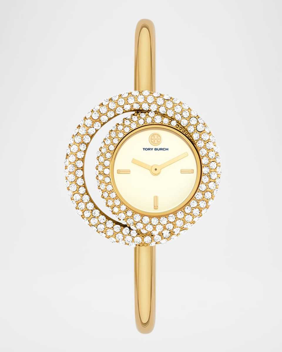 The Miller Gold-Tone Stainless Steel Swirl Watch