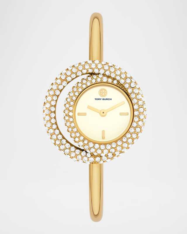The Miller Gold-Tone Stainless Steel Swirl Watch