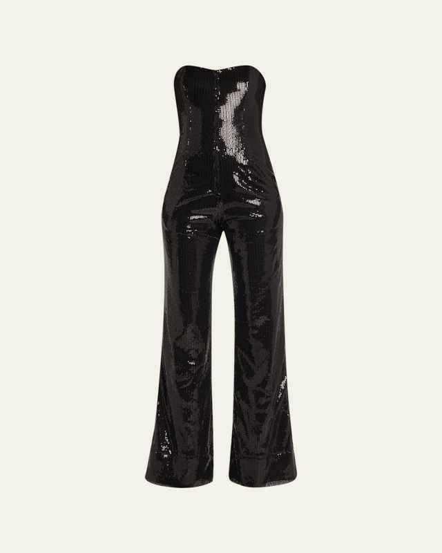 Showstopper Sequin Strapless Jumpsuit