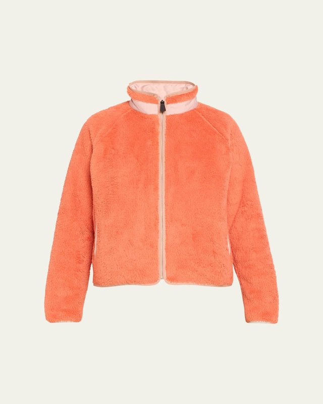 Water-Repellent Reversible Fleece Jacket