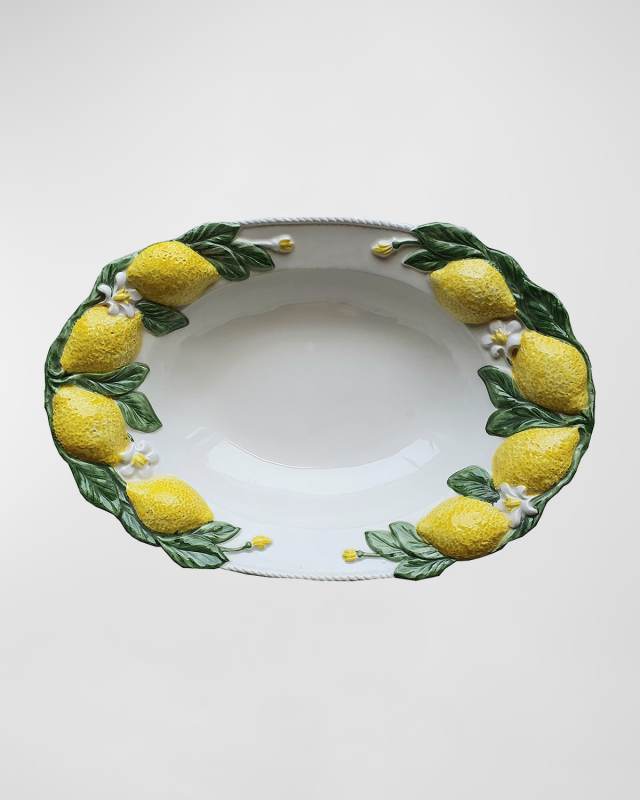 Lemon Handpainted Platter