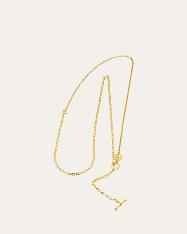 Arielle Gold Lariat Toggle Necklace