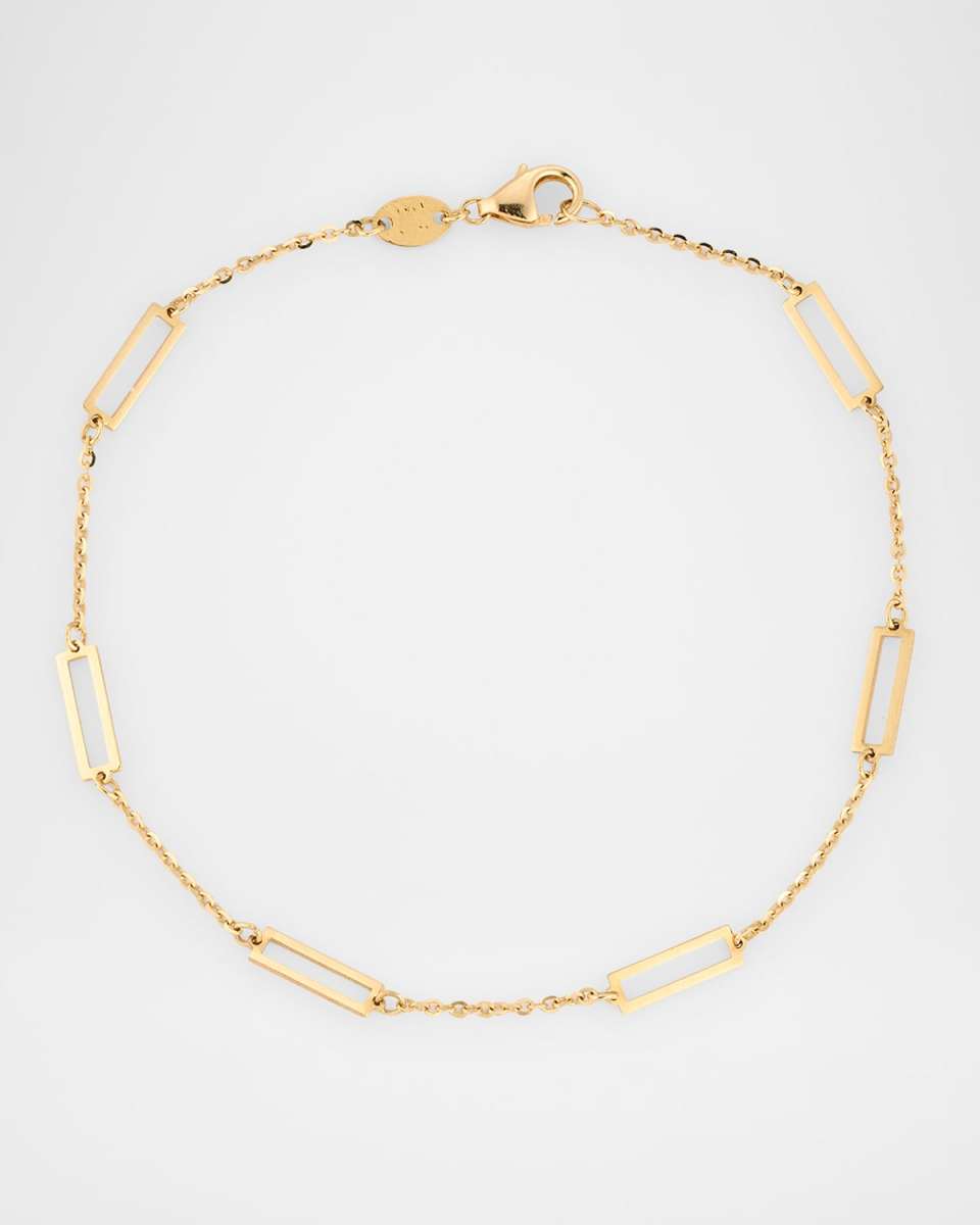 14K Yellow Gold 6-Station Bracelet