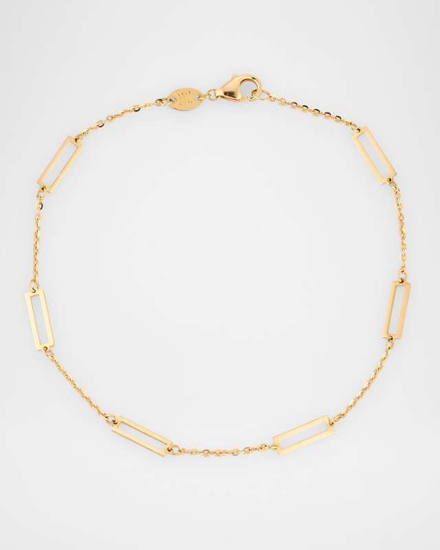 14K Yellow Gold 6-Station Bracelet