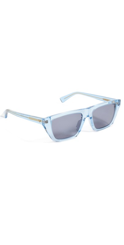 Bottega Veneta Triangle Stud Sunglasses Light Blue