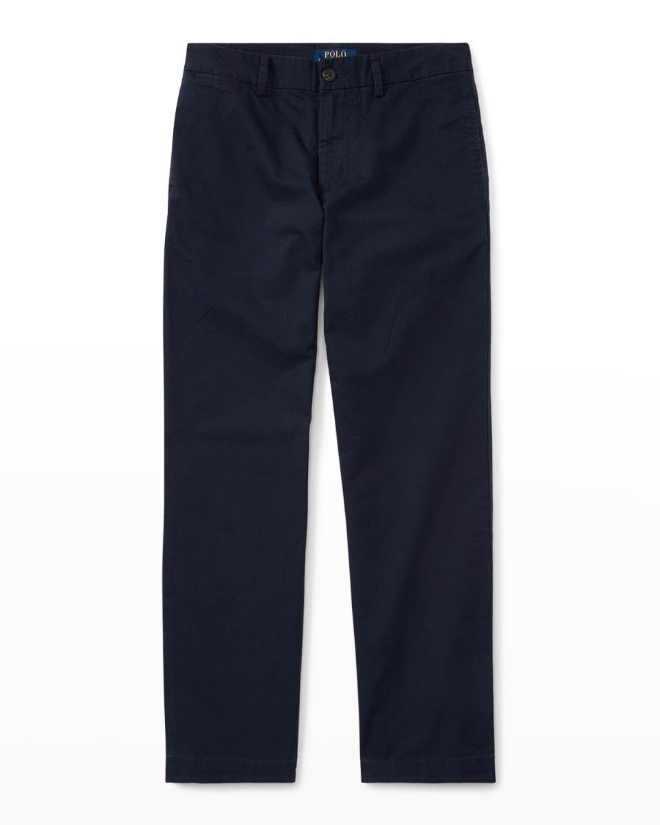 Boy's Flat Front Chino Pants, Size 4-14