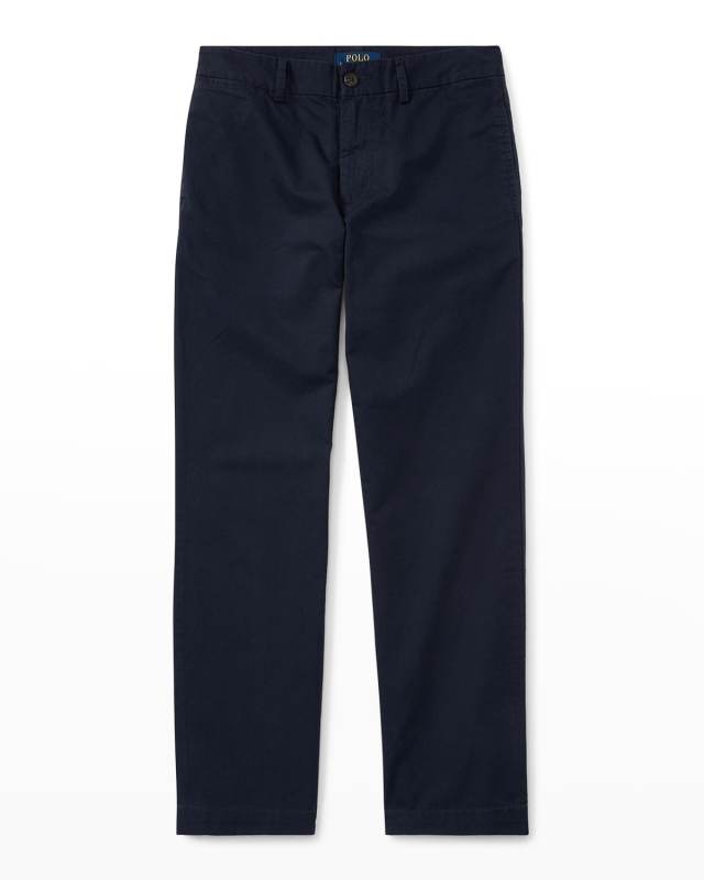 Boy's Flat Front Chino Pants, Size 4-14