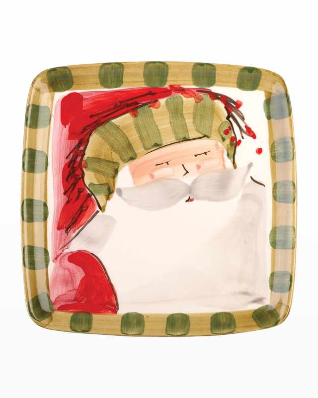 Old St. Nick Square Salad Plate