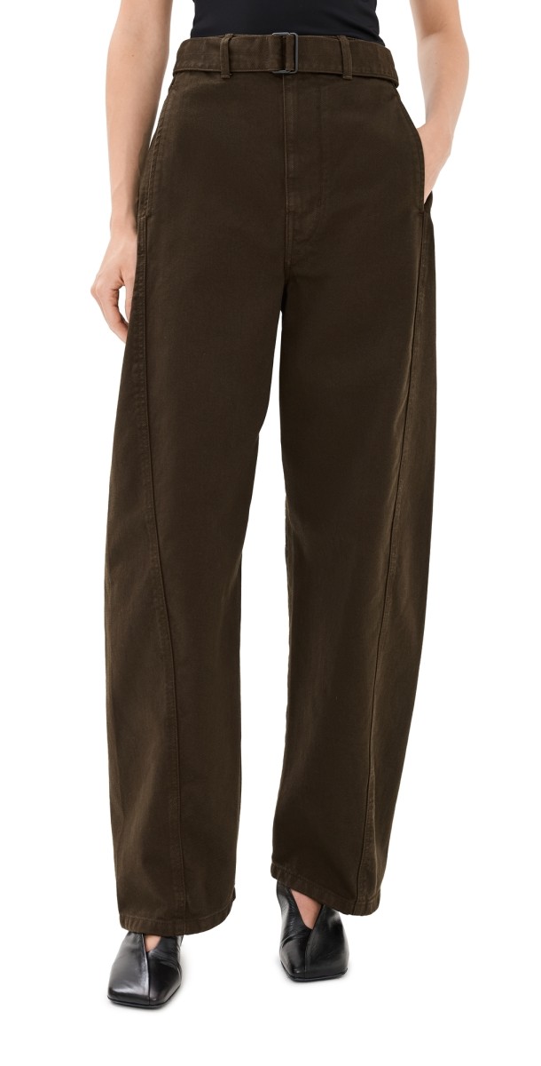 Lemaire Twisted Belted Pants Espresso