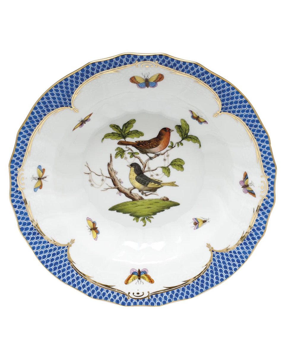 Rothschild Blue Motif 02 Rim Soup Bowl
