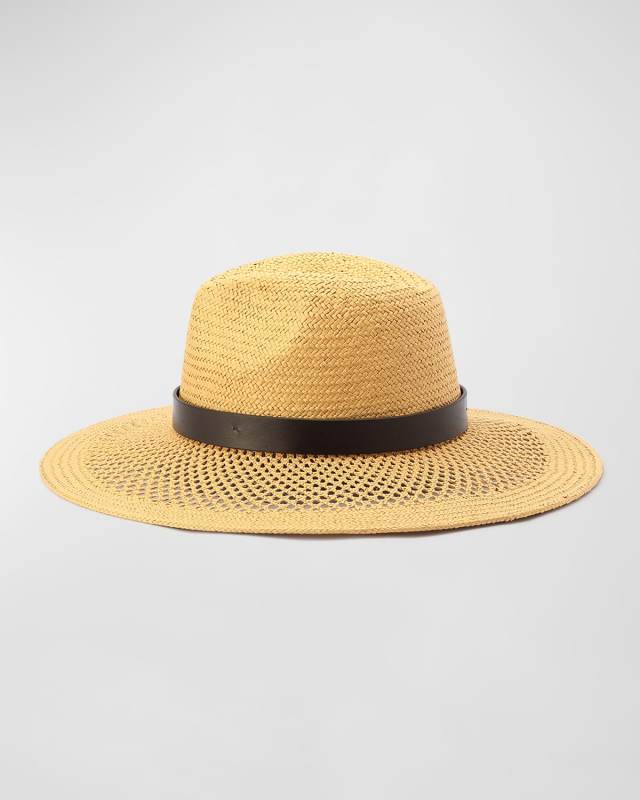 Open Weave Straw Fedo