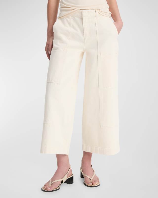 Utility Wide-Leg Cropped Pants