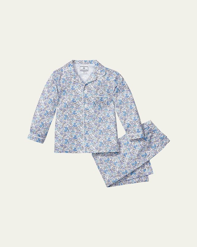 Kid's Feur D'Azur Two-Print Pajama Set, Size 2-12