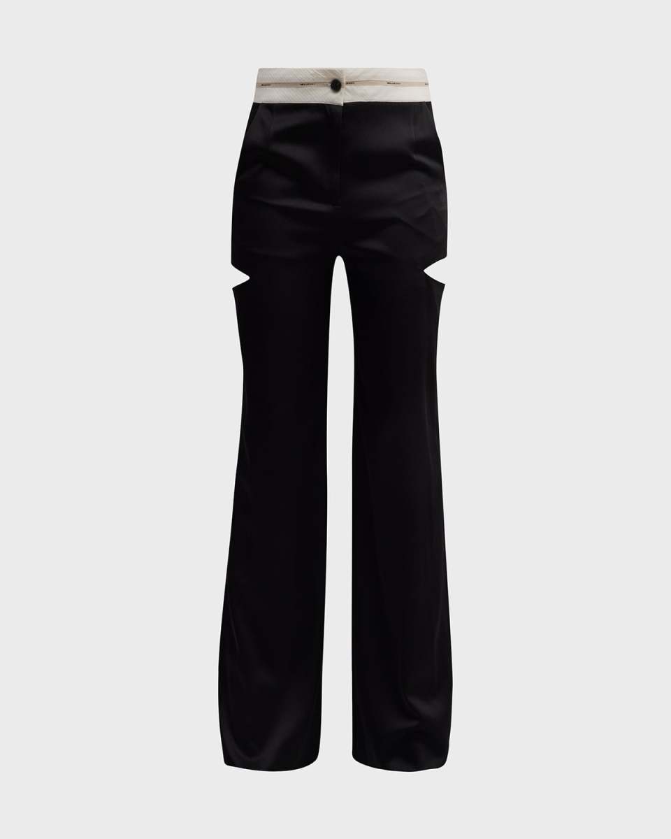 Wide Straight Slash Pants