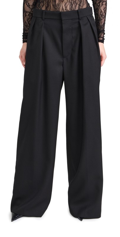 WARDROBE. NYC Low Rise Tuxedo Trouser Black