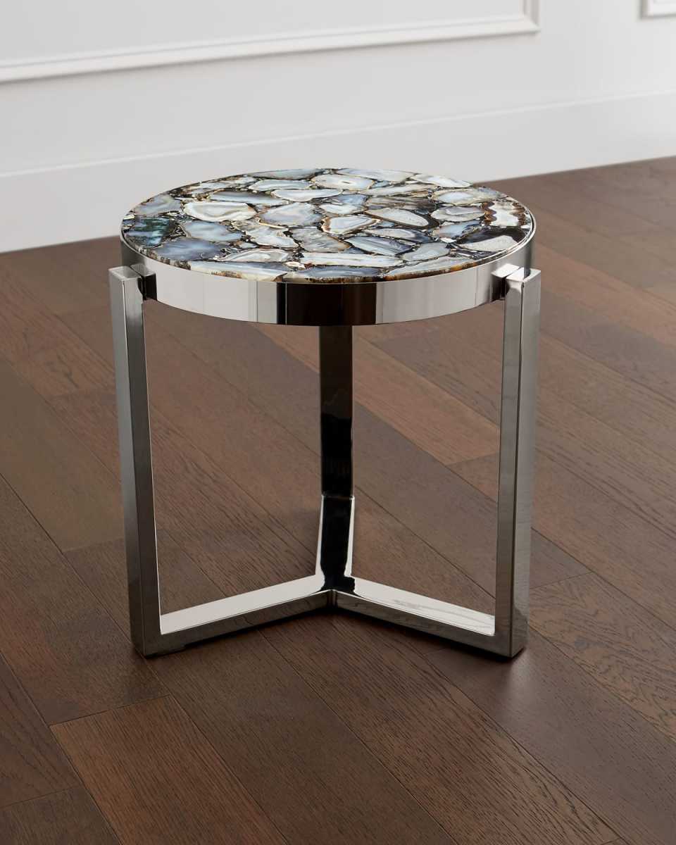 Tabitha Stone Top Side Table