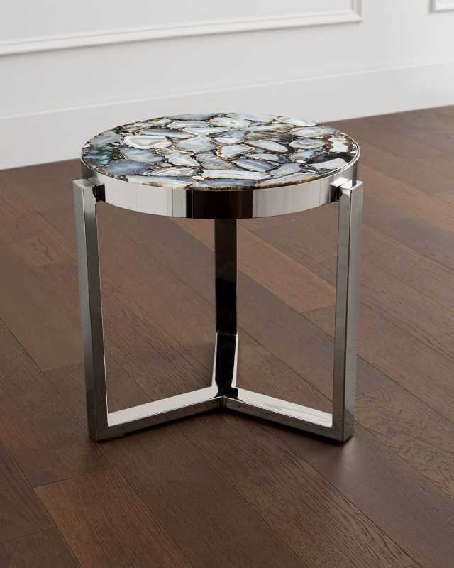 Tabitha Stone Top Side Table