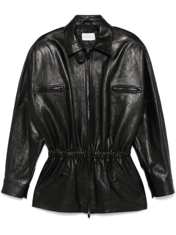 elasticated-waist jacket