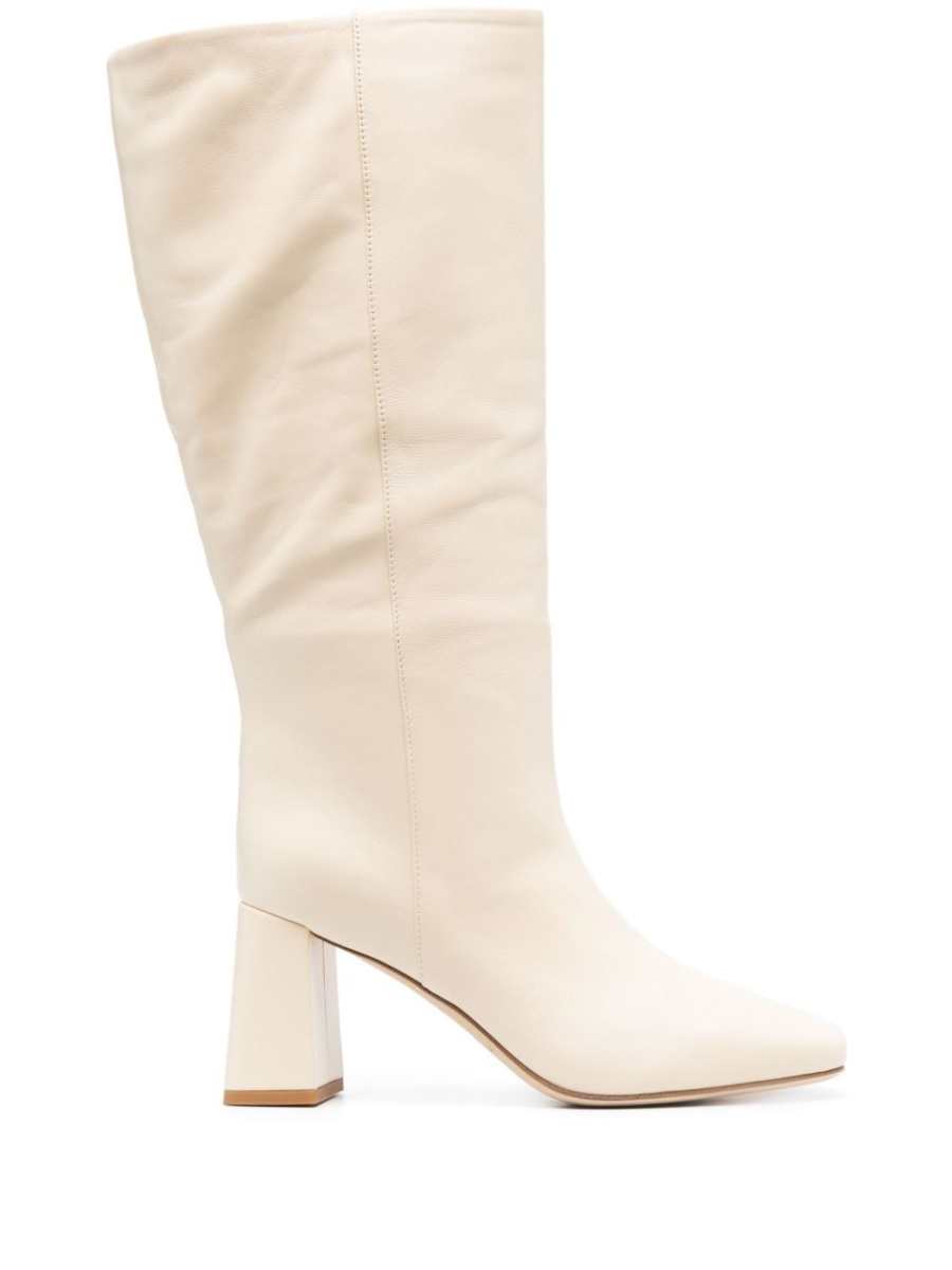 85mm slip-on leather boots