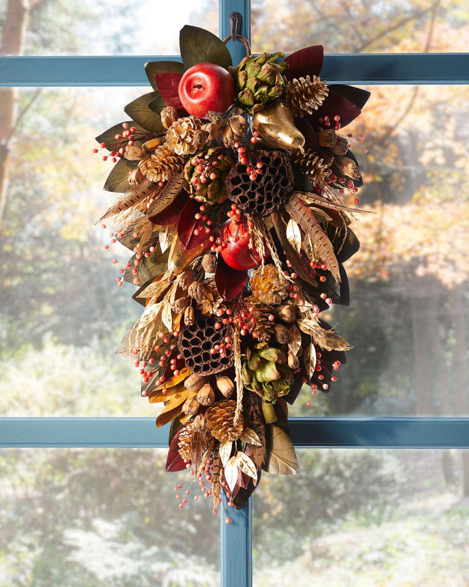 30" Autumn Harvest Thanksgiving Door Spray