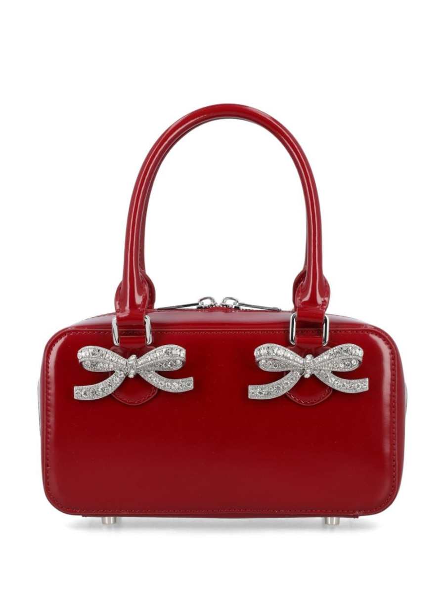 rhinestone-embellished mini bag