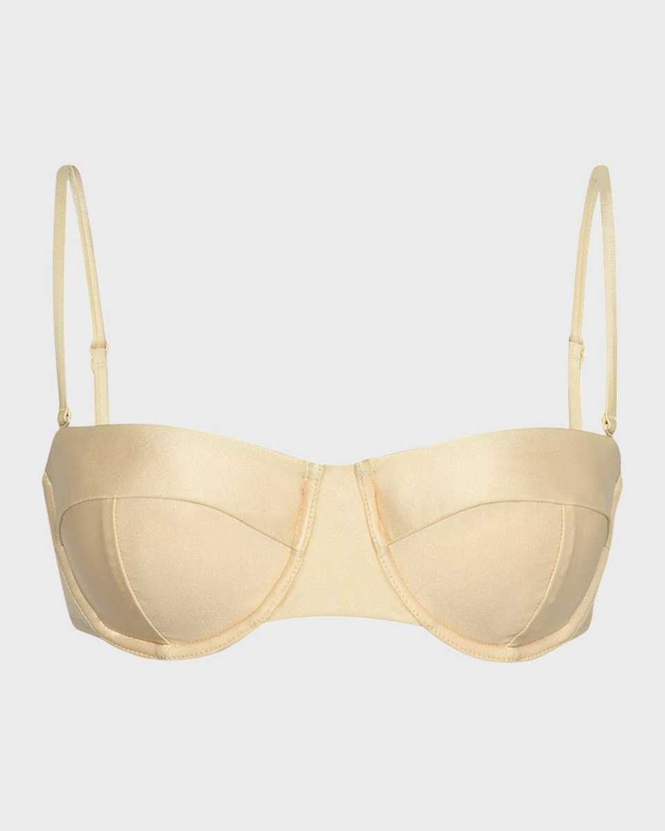 Alexandria Solid Structured Bikini Top