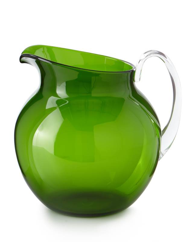 Palla Transparent Acrylic Pitcher, Green