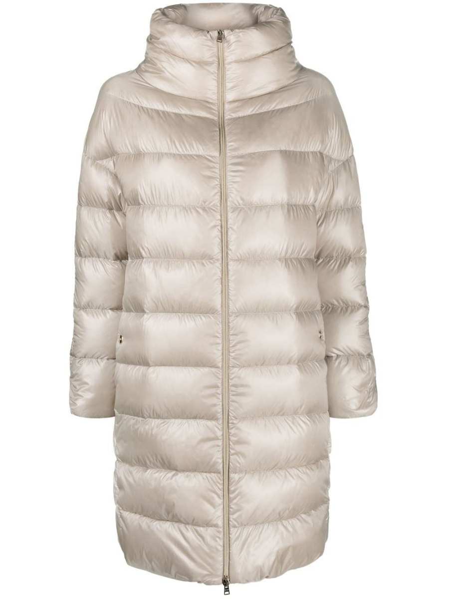 high-neck puffer jacket