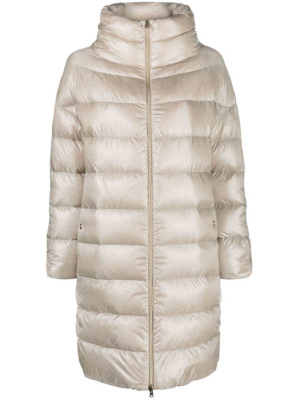 high-neck puffer jacket