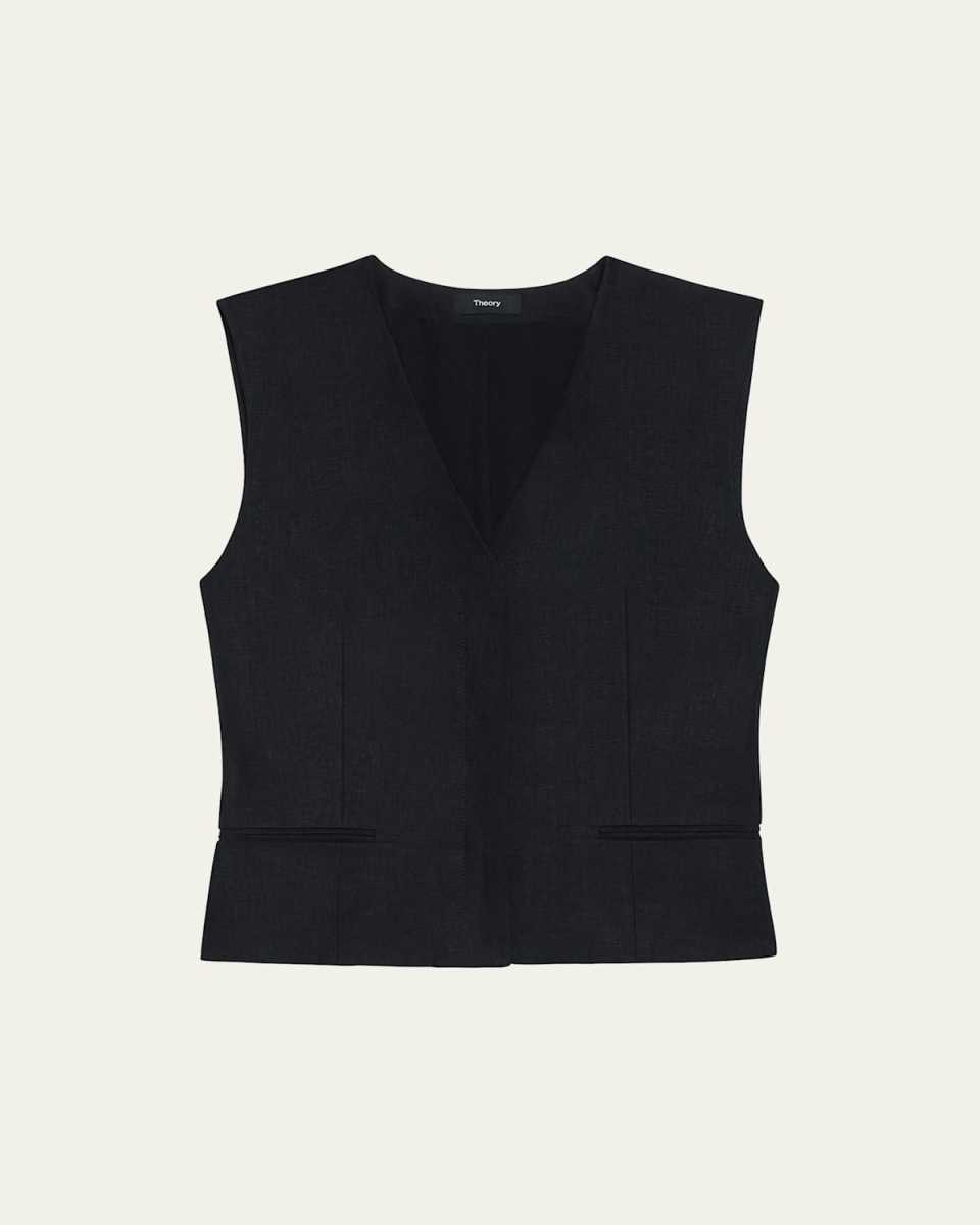 Galena Linen Slim Vest