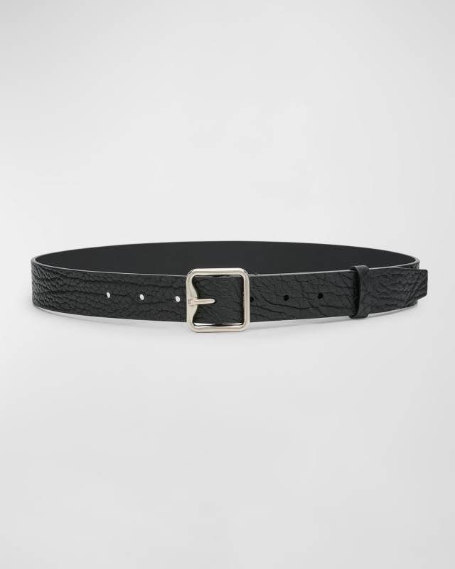 Embossed Leather Belt