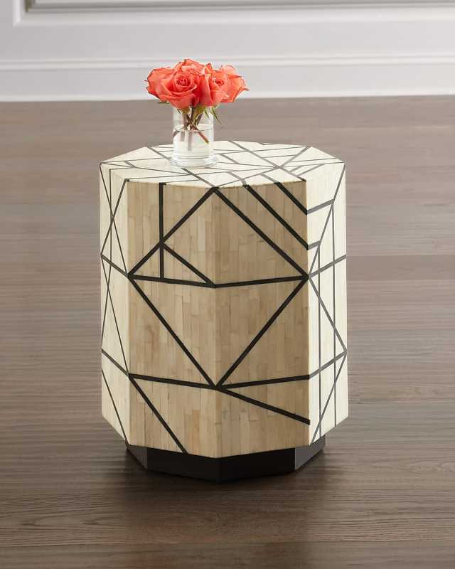 Zelda Bone Inlay Bunching Table