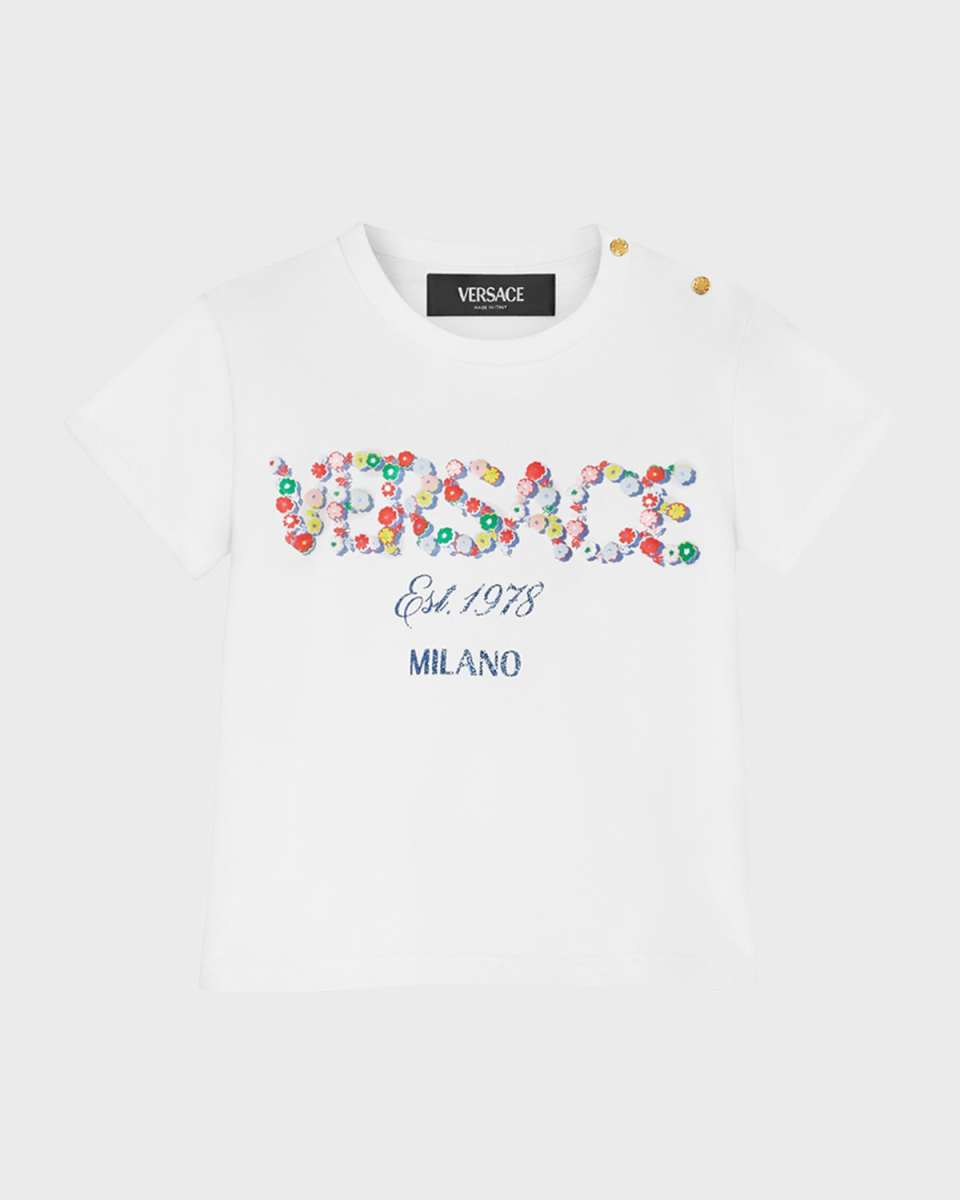 Girl's Floral Logo-Printed T-Shirt, Size 12M-3