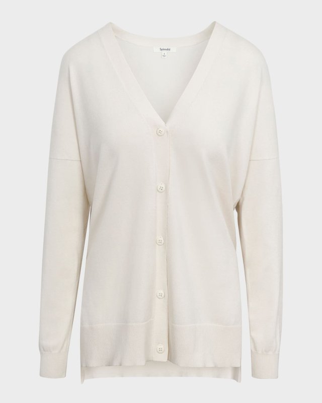 Veronica Button-Front Tunic Cardigan